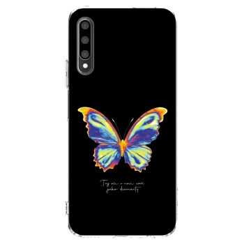 Picasee silikonska prozirna maskica za Honor 9X Pro - Diamanty Black
