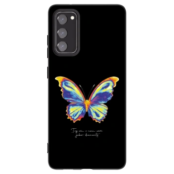 Picasee crna silikonska maskica za Samsung Galaxy S20 FE - Diamanty Black