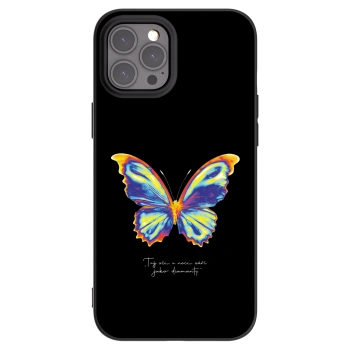 Picasee crna silikonska maskica za Apple iPhone 12 Pro Max - Diamanty Black
