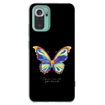 Picasee silikonska prozirna maskica za Xiaomi Redmi Note 10 Pro - Diamanty Black