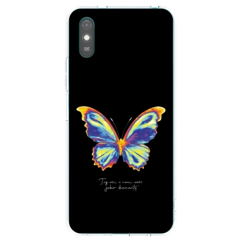 Picasee silikonska prozirna maskica za Xiaomi Redmi 9AT - Diamanty Black