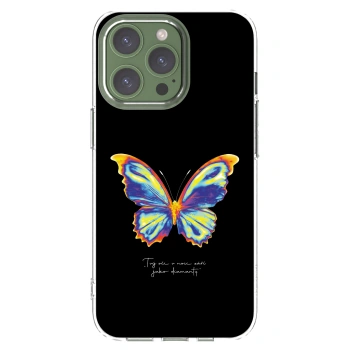 Picasee silikonska prozirna maskica za Apple iPhone 13 Pro - Diamanty Black