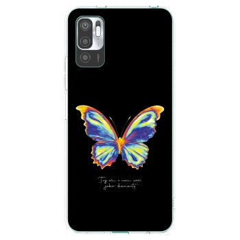 Picasee silikonska prozirna maskica za Xiaomi Redmi Note 10 5G - Diamanty Black