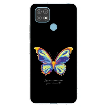 Picasee silikonska prozirna maskica za Realme C21 - Diamanty Black