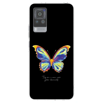 Picasee silikonska prozirna maskica za Vivo X60 Pro 5G - Diamanty Black