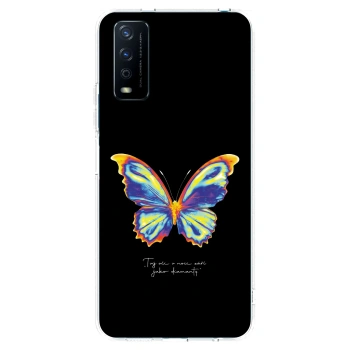 Picasee silikonska prozirna maskica za Vivo Y11s - Diamanty Black