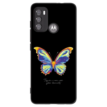 Picasee crna silikonska maskica za Motorola Moto G60 - Diamanty Black