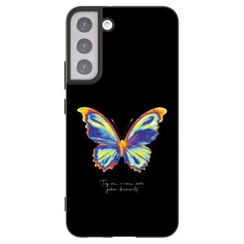 Picasee crna silikonska maskica za Samsung Galaxy S22+ 5G - Diamanty Black