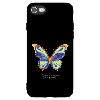 Picasee crna silikonska maskica za Apple iPhone SE 2022 - Diamanty Black