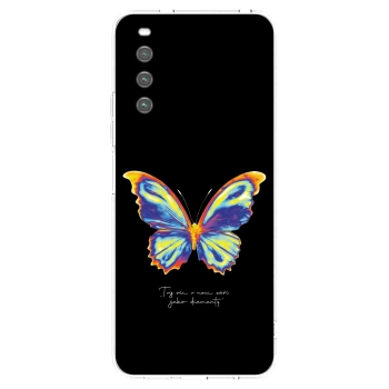 Picasee silikonska prozirna maskica za Sony Xperia 10 IV 5G - Diamanty Black
