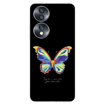 Picasee silikonska prozirna maskica za Honor 70 - Diamanty Black