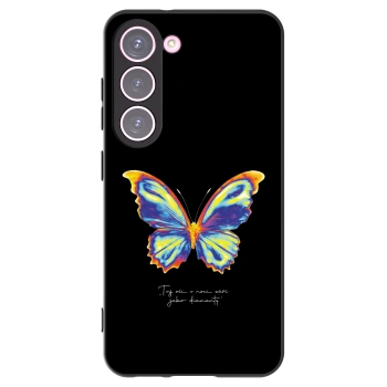 Picasee crna silikonska maskica za Samsung Galaxy S23 5G - Diamanty Black
