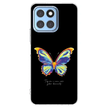 Picasee silikonska prozirna maskica za Honor X8 5G - Diamanty Black