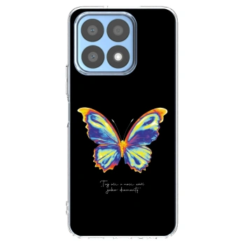 Picasee silikonska prozirna maskica za Honor X8a - Diamanty Black