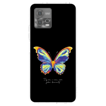 Picasee silikonska prozirna maskica za Motorola Moto G72 - Diamanty Black