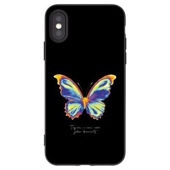 Picasee crna silikonska maskica za Apple iPhone X/XS - Diamanty Black