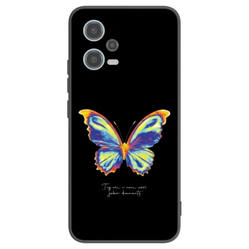 Picasee crna silikonska maskica za Xiaomi Redmi Note 12 5G - Diamanty Black