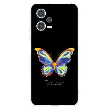 Picasee silikonska prozirna maskica za Xiaomi Redmi Note 12 5G - Diamanty Black