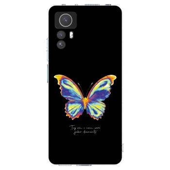 Picasee silikonska prozirna maskica za Xiaomi Redmi Note 12S - Diamanty Black