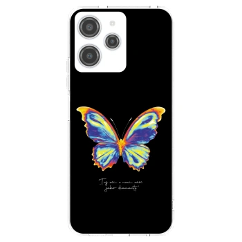 Picasee silikonska prozirna maskica za Xiaomi Redmi 12 4G - Diamanty Black