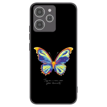 Picasee crna silikonska maskica za Xiaomi Redmi 12 4G - Diamanty Black