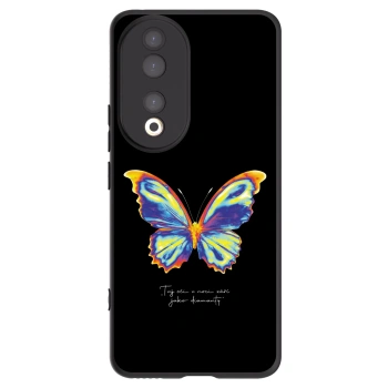 Picasee crna silikonska maskica za Honor 90 5G - Diamanty Black