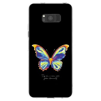 Picasee silikonska prozirna maskica za Samsung Galaxy S8 G950F - Diamanty Black