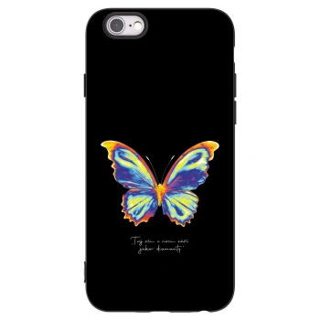Picasee crna silikonska maskica za Apple iPhone 6/6S - Diamanty Black