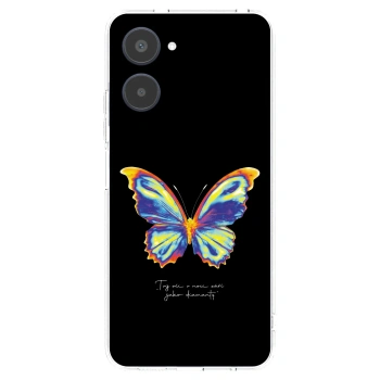 Picasee silikonska prozirna maskica za Realme 10 4G - Diamanty Black