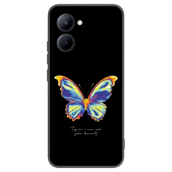 Picasee crna silikonska maskica za Realme C33 (2023) - Diamanty Black