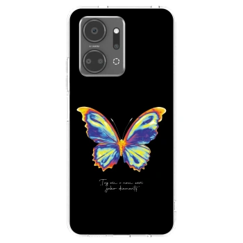 Picasee silikonska prozirna maskica za Honor X7a - Diamanty Black