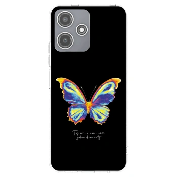 Picasee silikonska prozirna maskica za Xiaomi Redmi 12 5G - Diamanty Black