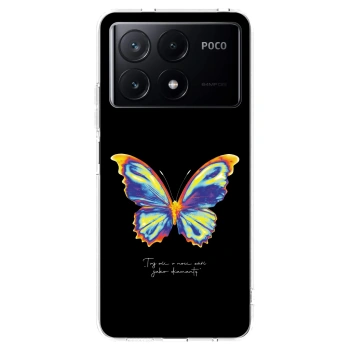 Picasee silikonska prozirna maskica za Xiaomi Poco X6 Pro - Diamanty Black