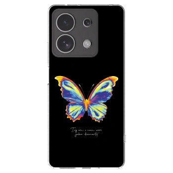 Picasee silikonska prozirna maskica za Xiaomi Redmi Note 13 4G - Diamanty Black