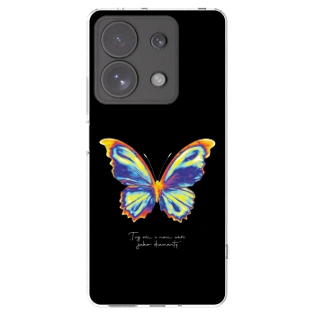 Picasee silikonska prozirna maskica za Xiaomi Redmi Note 13 Pro 4G - Diamanty Black
