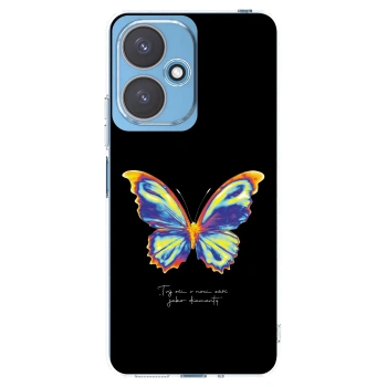 Picasee silikonska prozirna maskica za Xiaomi Redmi 13C 5G - Diamanty Black