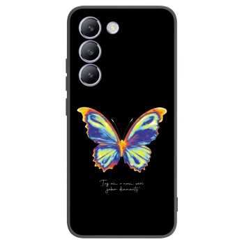 Picasee crna silikonska maskica za Vivo V40 SE 5G - Diamanty Black