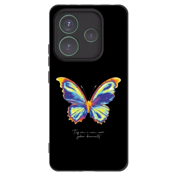 Picasee crna silikonska maskica za Xiaomi Redmi Note 14 5G - Diamanty Black