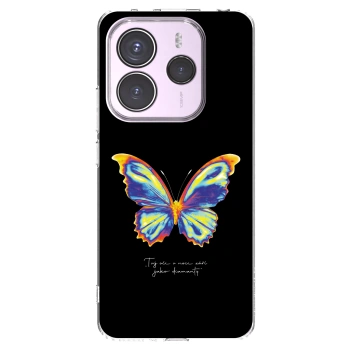 Picasee silikonska prozirna maskica za Xiaomi Redmi Note 14 5G - Diamanty Black