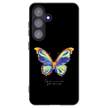 Picasee crna silikonska maskica za Samsung Galaxy S25 5G - Diamanty Black