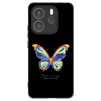 Picasee crna silikonska maskica za Xiaomi Redmi Note 14 4G - Diamanty Black