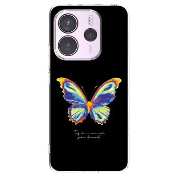 Picasee silikonska prozirna maskica za Xiaomi Redmi Note 14 4G - Diamanty Black