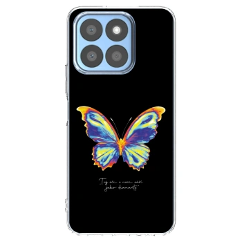 Picasee silikonska prozirna maskica za Honor X8c - Diamanty Black