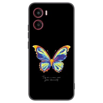 Picasee crna silikonska maskica za Motorola Moto G05 - Diamanty Black