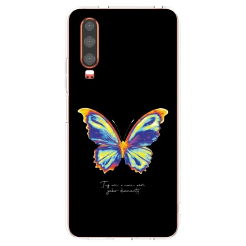 Picasee silikonska prozirna maskica za Huawei P30 - Diamanty Black