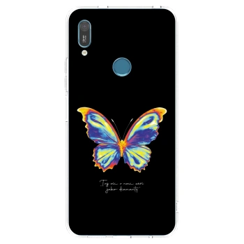 Picasee silikonska prozirna maskica za Huawei Y6 2019 - Diamanty Black
