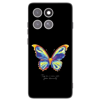 Picasee crna silikonska maskica za Motorola Edge 60 Fusion - Diamanty Black