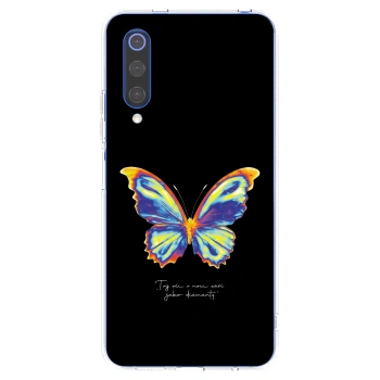 Picasee silikonska prozirna maskica za Xiaomi Mi 9 SE - Diamanty Black