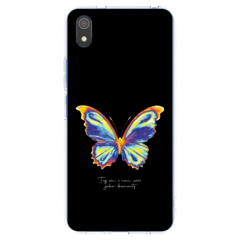 Picasee silikonska prozirna maskica za Xiaomi Redmi 7A - Diamanty Black