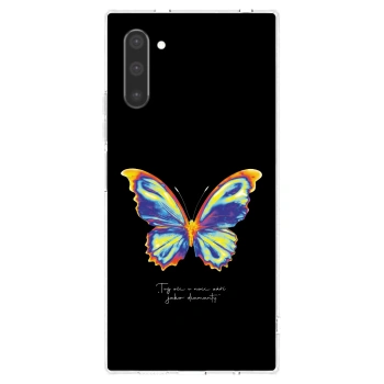 Picasee silikonska prozirna maskica za Samsung Galaxy Note 10 N970F - Diamanty Black